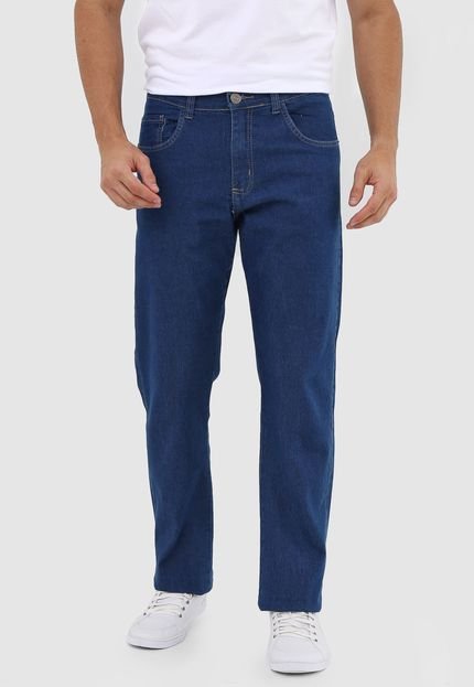 Calça Jeans Polo Wear Reta Pespontos Azul - Marca Polo Wear