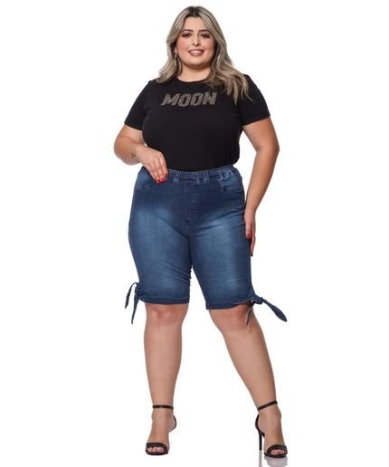 Bermuda Feminina Jeans com Elastano Plus Razon Jeans - Marca Razon Jeans