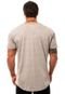Camiseta Longline Masculina MXD Conceito para Academia e Casual Caveira Do Deserto Mescla Cinza Meia Malha - Marca Alto Conceito