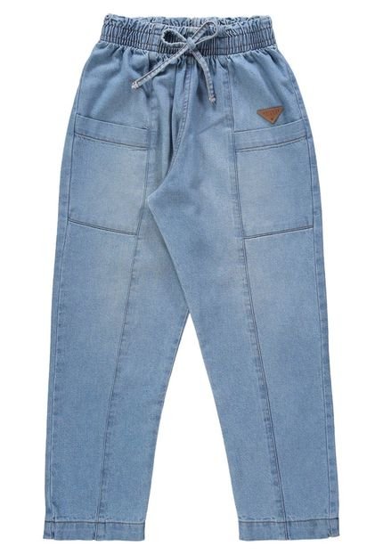 Calça Baggy Jeans Juvenil Gloss Azul - Marca Gloss