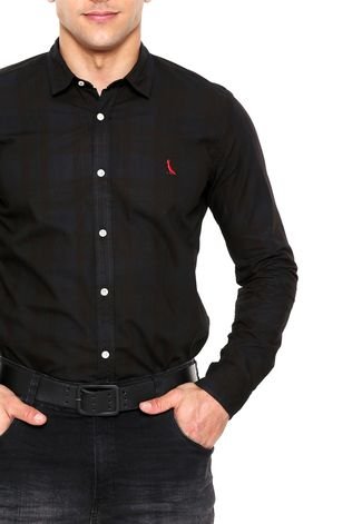 Camisa Ml Xadrez Jacarandá Reserva - Preto