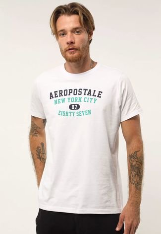 Camiseta Aeropostale Logo Branca - Compre Agora