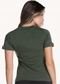 T-SHIRT FEMININA COM RECORTES NOS OMBROS  Verde Militar - Marca Art Livre