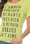 Camiseta Colcci Lettering Neon Verde - Marca Colcci