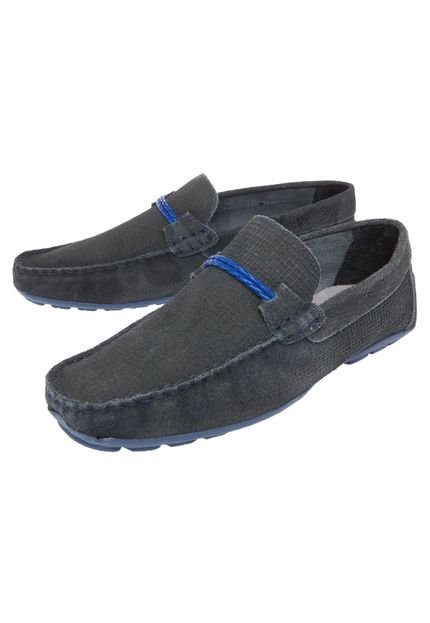 Mocassim DAFITI SHOES Textura Cinza - Marca DAFITI SHOES