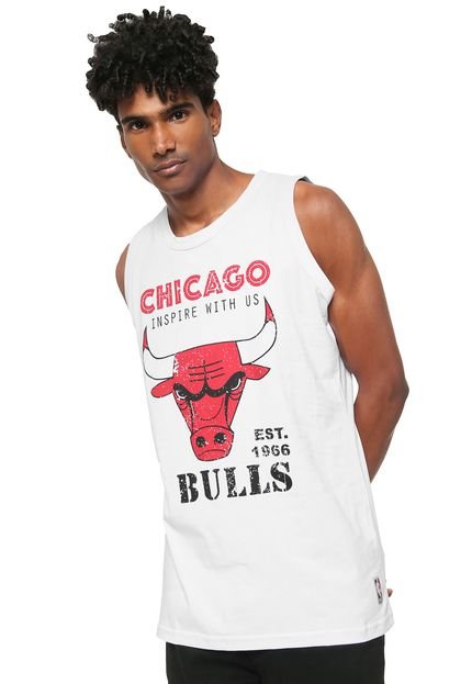 Regata NBA Chicago Bulls Branca - Marca NBA