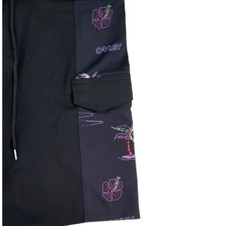 Bermuda Oakley South Beach Side Pocket Boardshort - Blackout - 38 Preto