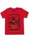 Camiseta Cativa Kids Menino Frontal Vermelha - Marca Cativa Kids