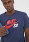 Camiseta Nike SB Sb Tee Logo Azul-Marinho - Marca Nike SB
