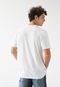 Camiseta John John Reta Estampada Off-White - Marca John John