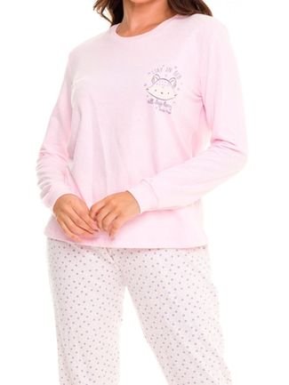 Pijama Feminino Longo Daisydays 26.38.0003 Rosa