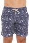 Bermuda Água Shorts Co Reta Estampada Azul-marinho - Marca Shorts Co