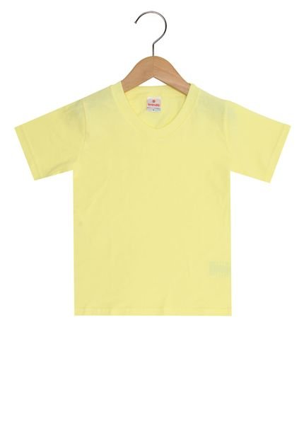 Camiseta Brandili Manga Curta Menino Amarelo - Marca Brandili