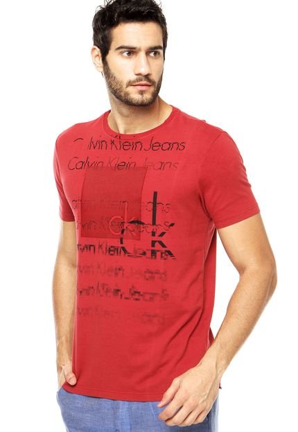 Camiseta Calvin Klein Jeans Vermelho - Marca Calvin Klein Jeans