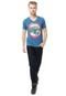 Camiseta FiveBlu Wailes Azul - Marca FiveBlu