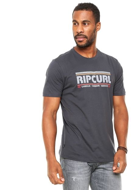Camiseta Rip Curl Estampada Cinza - Marca Rip Curl