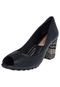 Peep Toe Total Comfort Wave Preto - Marca Ramarim