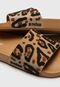 Chinelo Slide Melissa Animal Print Caramelo - Marca Melissa