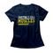 Camiseta Feminina Installing Muscles - Azul Marinho - Marca Studio Geek 