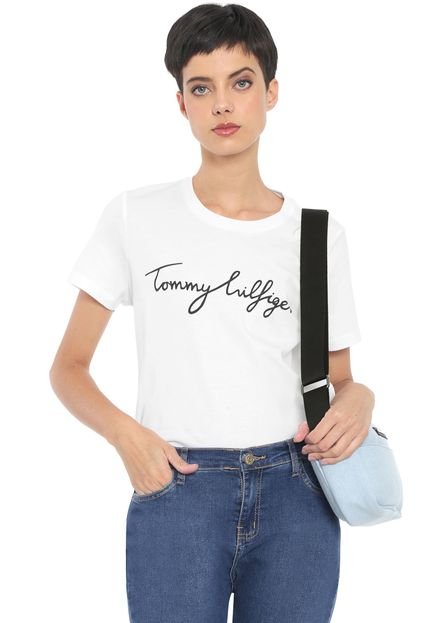 Camiseta Tommy Hilfiger Heritage Crew Neck Graphic Branca - Marca Tommy Hilfiger