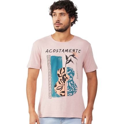 Camiseta Acostamento Sound IN23 Rosa Cha Masculino - Marca Acostamento