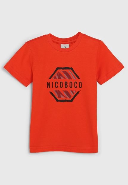 Camiseta Nicoboco Infantil Logo Laranja - Marca Nicoboco