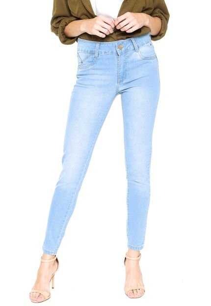 Calça Jeans Sawary Skinny Delavê Azul - Marca Sawary