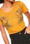 Camiseta Colcci Pássaros Amarela - Marca Colcci