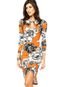 Vestido Colcci Silver Floral Laranja - Marca Colcci