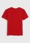 Camiseta Ellus Kids Infantil Lettering Vermelha - Marca Ellus Kids