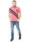 Camisa Polo TNG Rugby Rosa - Marca TNG