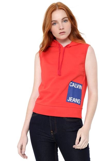 Colete Calvin Klein Jeans Logo Vermelha - Marca Calvin Klein Jeans