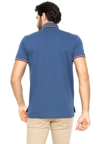 Camisa Polo Tommy Hilfiger Regular Fit Azul