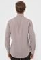 Camisa Polo Ralph Lauren Reta Custom Fit Stretch Marrom/Branco - Marca Polo Ralph Lauren