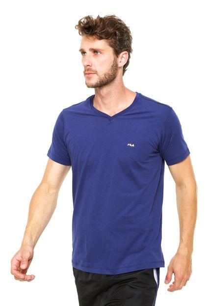 Camiseta Fila Basic Fun Azul-Marinho - Marca Fila