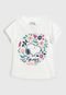 Camiseta Tricae por Snoopy Infantil Tal Mãe Tal Filha Floral Off-White - Marca Tricae por Snoopy