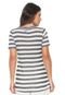 Blusa Dudalina Listras Tricot Off-white - Marca Dudalina