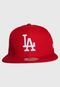 Boné Aberto New Era Of Sn Basic Los Angeles Dodgers MLB Aba Reta Vermelho - Marca New Era