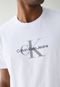 Camiseta Calvin Klein Jeans Reta Logo Branca - Marca Calvin Klein Jeans