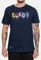 Camiseta Ecko Estampada Azul Marinho - Marca Ecko