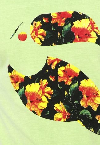 Camiseta FiveBlu Flower Verde