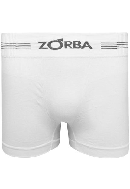 Cueca Zorba Boxer Seamless Free Branca - Marca Zorba