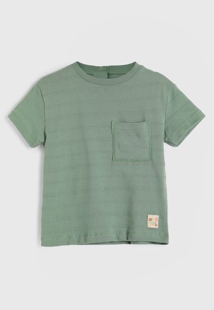 Camiseta Manga Curta Hering Kids Listrada Verde - Marca Hering Kids