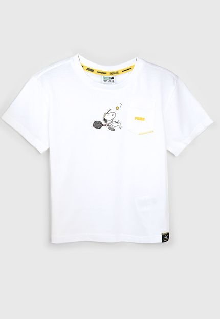 Camiseta Puma Infantil Snoopy Branca - Marca Puma