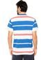 Camiseta Aleatory Stripe Branca/Azul - Marca Aleatory