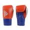 Luva de Boxe Adidas Hybrid 400 Pro Laces - Vermelho e Azul - Couro - Marca Adidas Combat Sports