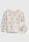 Camiseta GAP Infantil Floral Cinza - Marca GAP