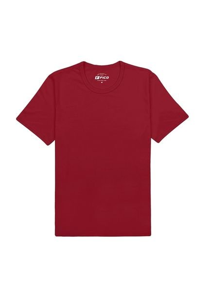 Camiseta Básica  Manga Curta Masculina 00820 Fico Vermelha - Marca Fico