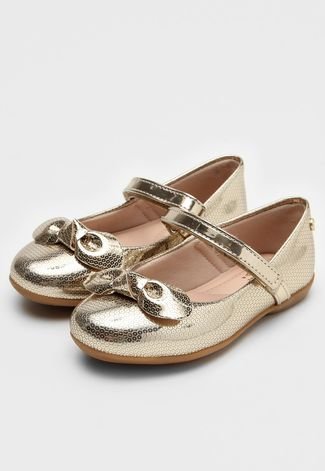 Sapatilha DAFITI SHOES Dourada - Compre Agora