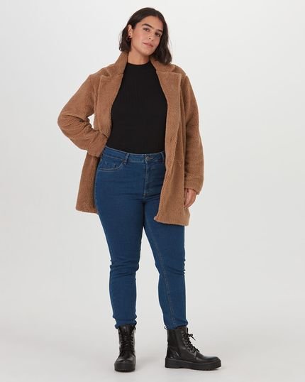 Calça Skinny Feminina Plus Size Em Flex Jeans - Marca Malwee